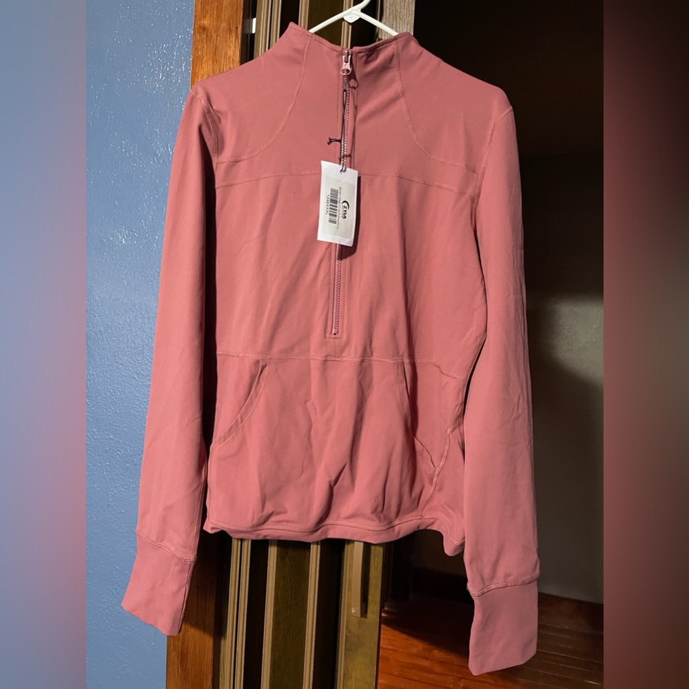 Zyia Salmon 1/2 zip pullover
